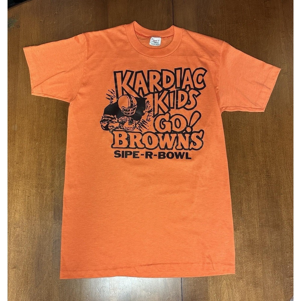 Vintage 80's Cleveland Brown Kardiac Kids SIPE-R-BOWL T Shirt